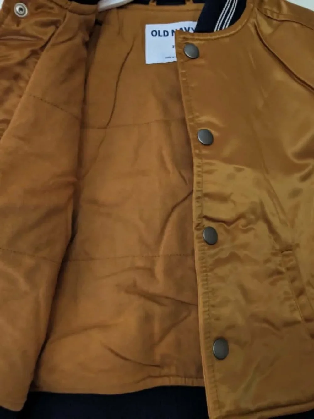 Boys Old Navy Satin Bomber Jacket 3T - NWT